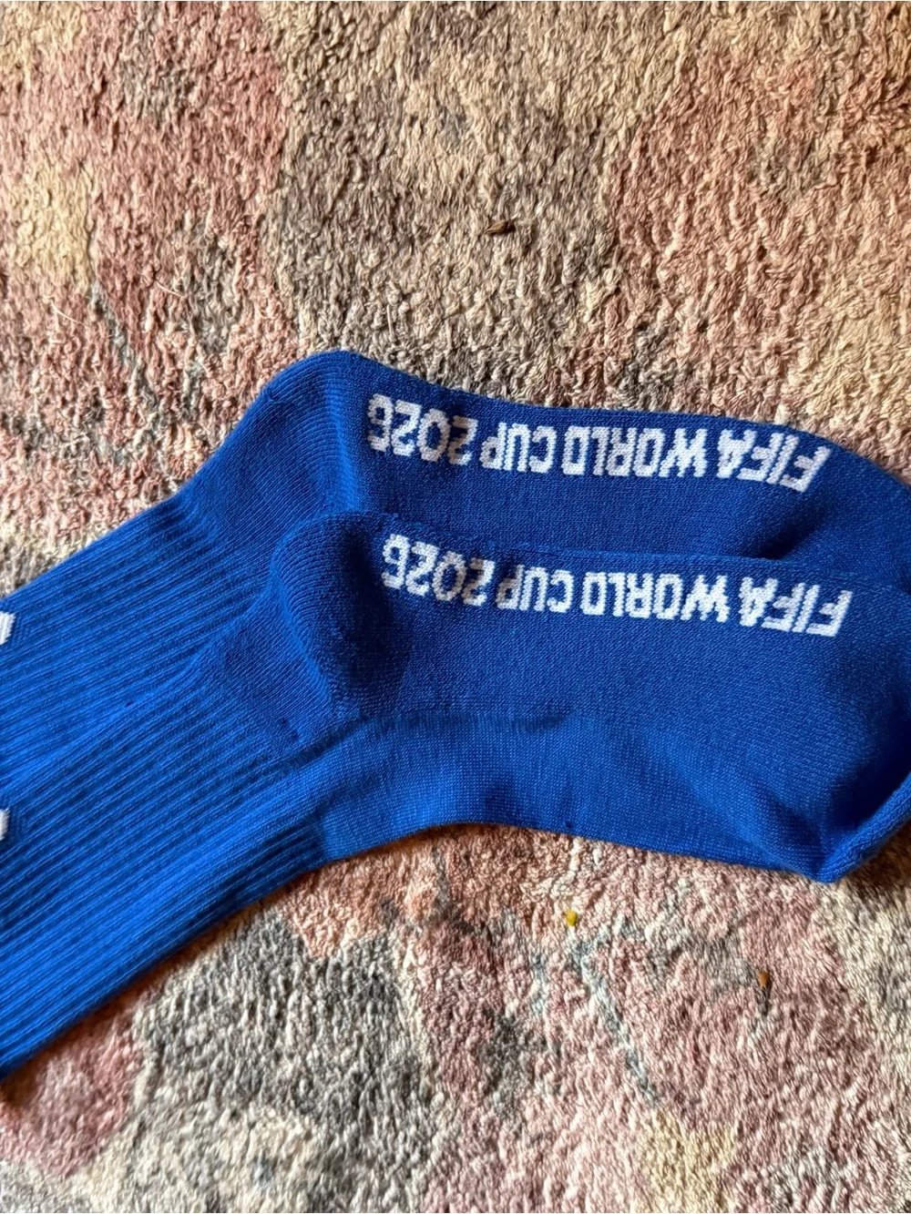 USA Fifa Soccer Crew Socks - White with Red & Blue Accents